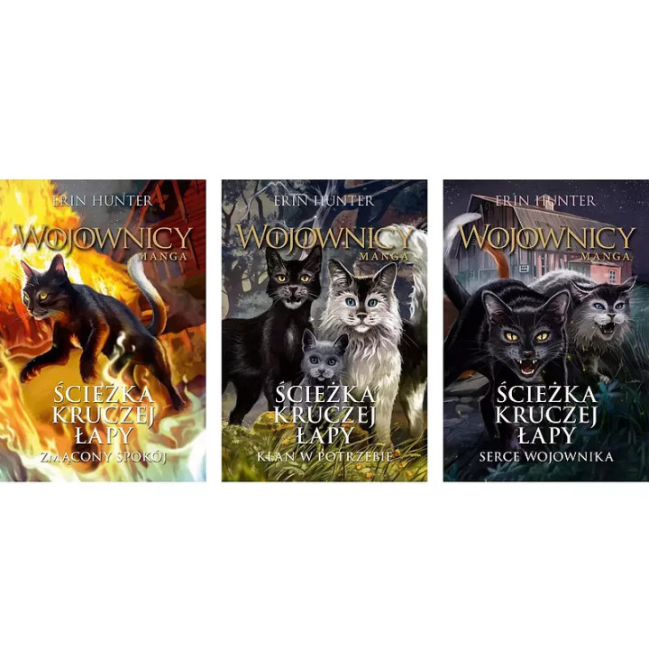 Wojownicy Manga Ścieżka Kruczej Łapy Trylogia. Pakiet